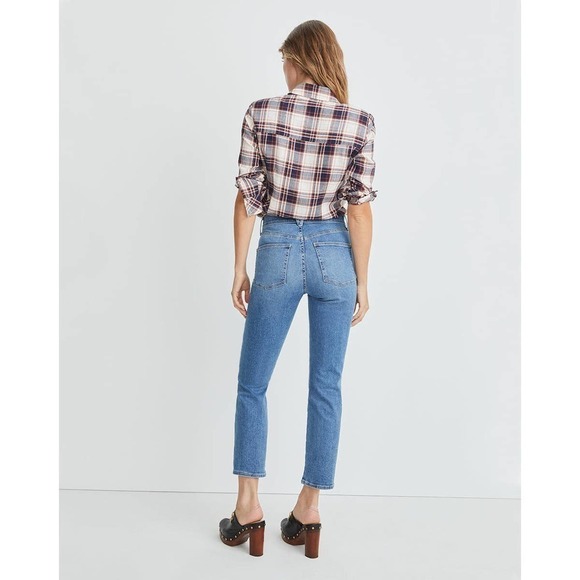 Veronica Beard Ryleigh Slim Straight Jeans Front Yoke Size 26 NWOT - Picture 3 of 13